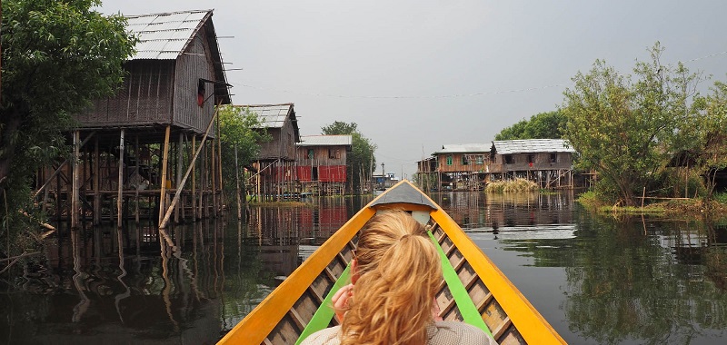 circuit en pirogue lac Inle