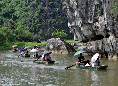 La zone touristique de Tam Côc-Bich Dông dans la province de Ninh Binh. 