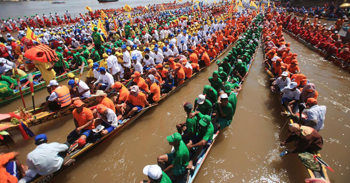 Fête de l'eau, Cambodge