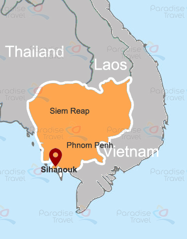 Carte de Sihanoukville