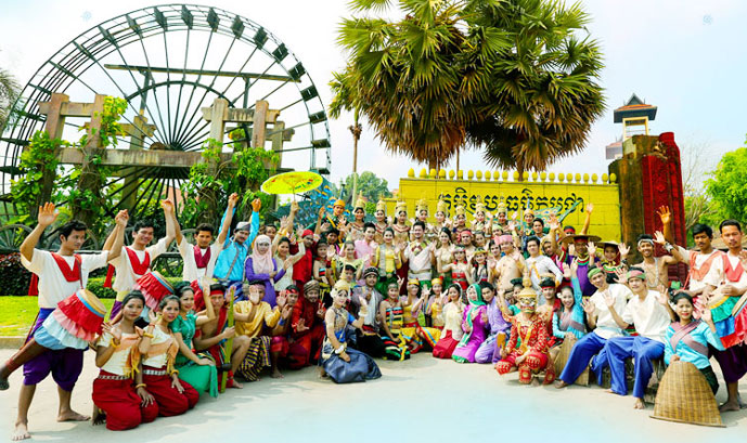 Village culturel cambodgien, Sieam Reap,Cambodge