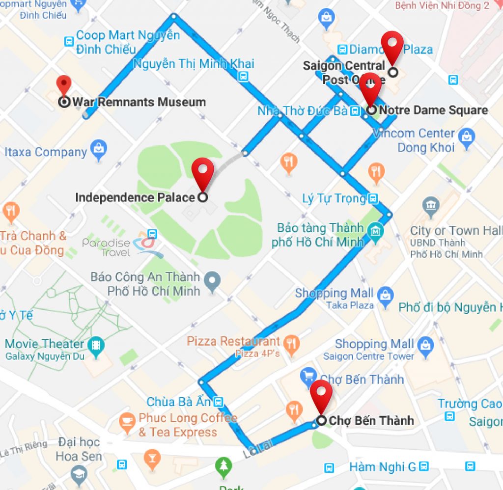 Attraction de Ho Chi Minh ville