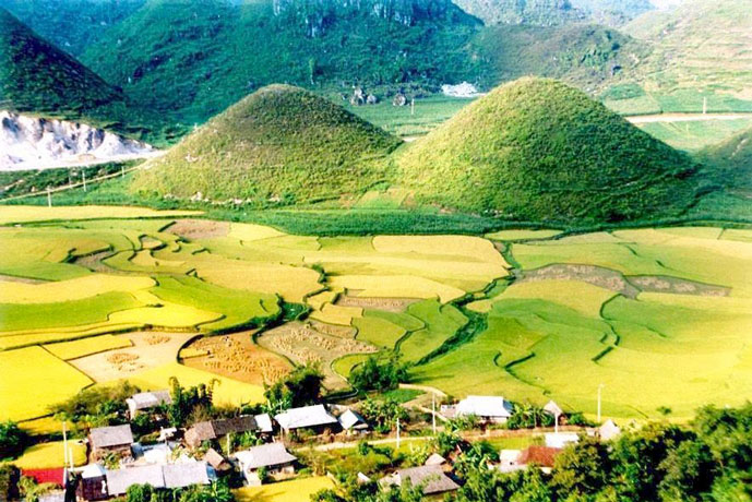 Montagnes jumelles de Quan Ba, Ha Giang, Vietnam