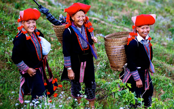 Ethnie Dao Rouge, Sapa, Vietnam