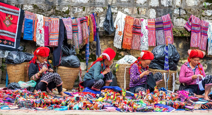 Marché Muong Khuong, Lao Cai, Vietnam