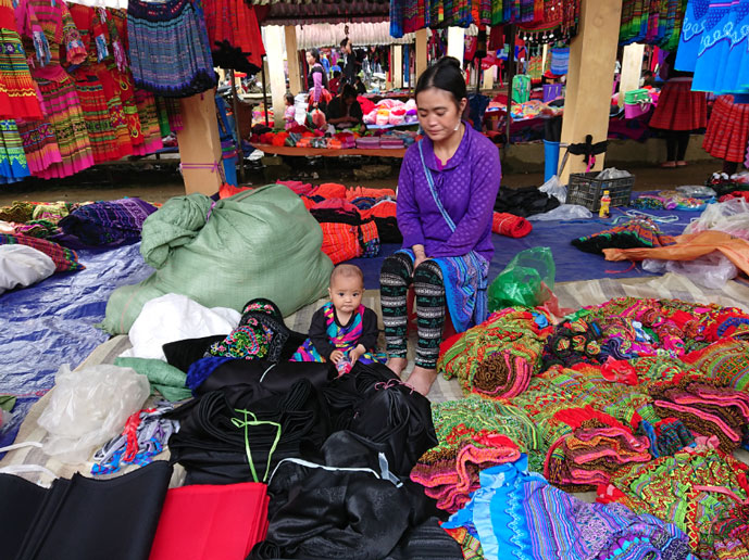 Marché Pa Co, Mai Chau, Vietnam