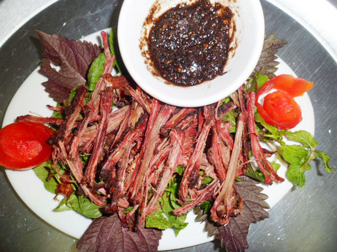Viande séchée, Sapa, Vietnam