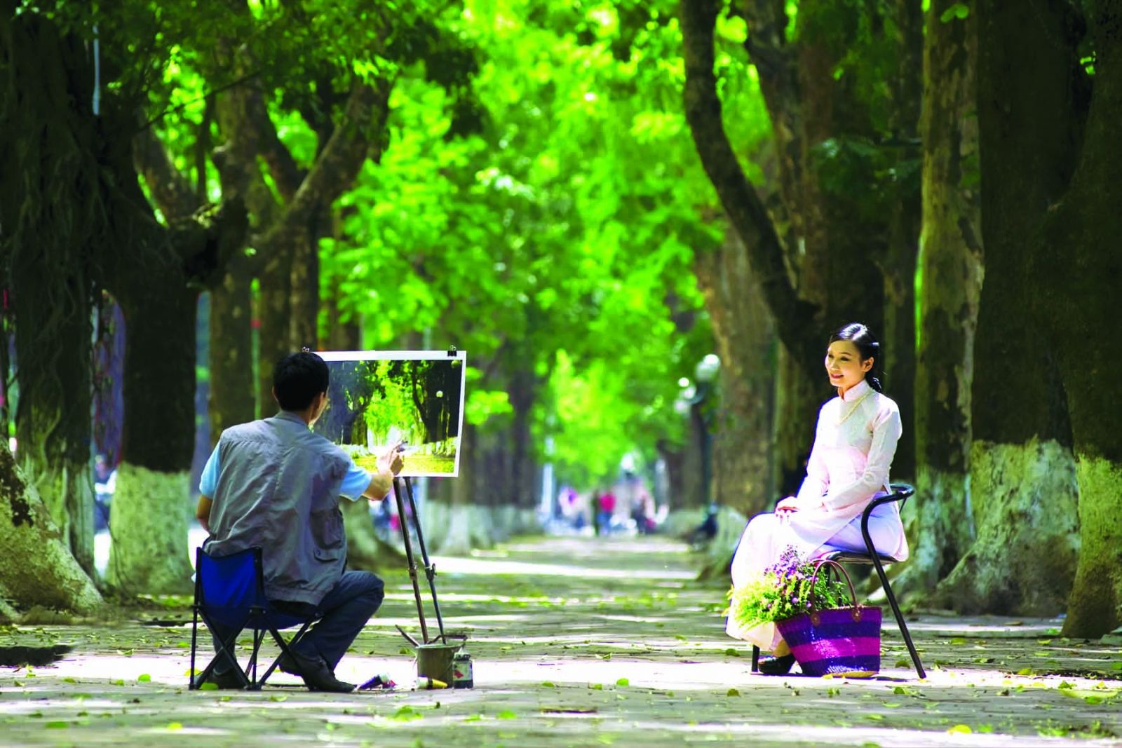 Rue de Hanoi en automne Beauté vietnamienne
