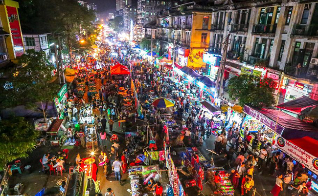 marche de nuit - 1 jour à Yangon