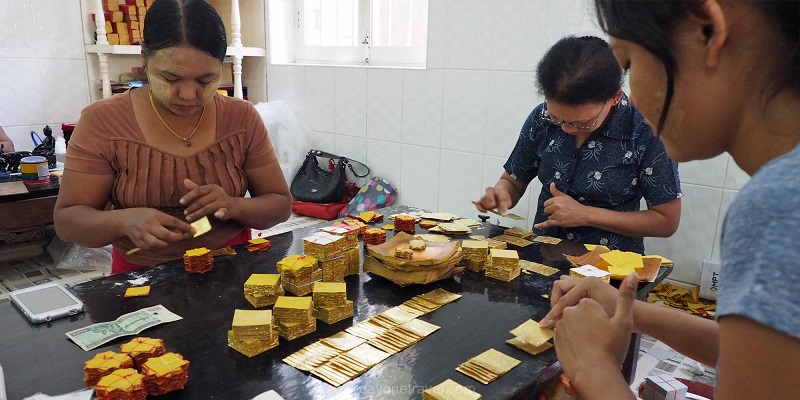 feuille d'or Mandalay