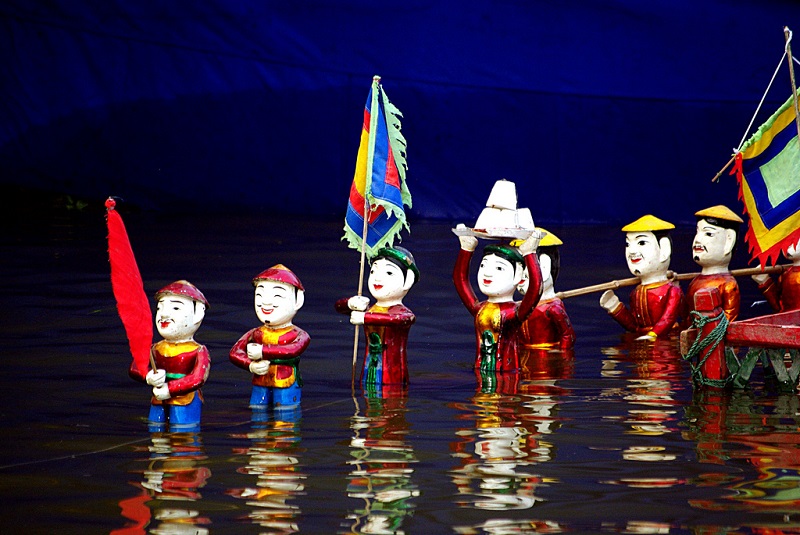 Spectacle de marionnette de l'eau Vietnam Spectacle de marionnette de l'eau