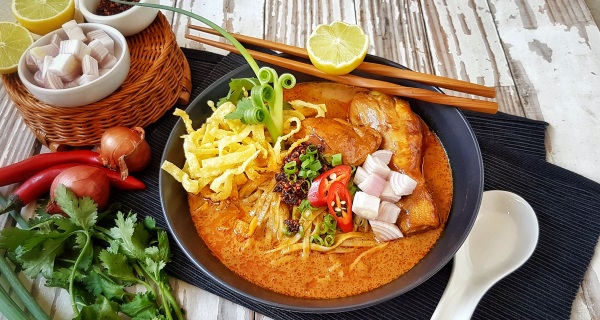 Nouilles de riz de Khao Soi