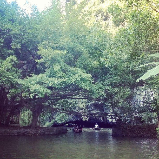 L'entrée de grotte Tam Coc L'entrée de grotte Tam Coc
