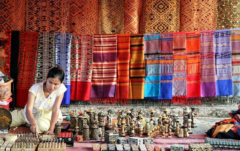 Marché Talat Sao à Vientiane