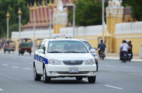 Taxi à Phnom Penh
