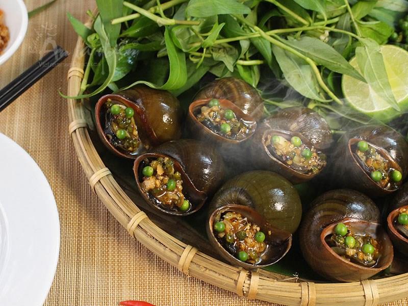 Escargots grillés aux poivres