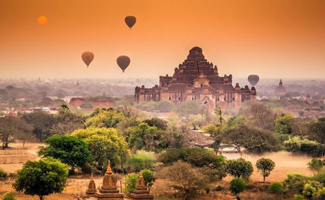 Terre dorée du Myanmar 8 jours