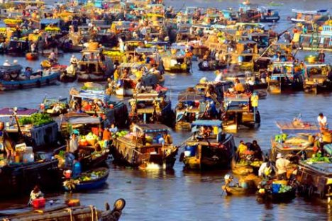 Cai Rang Floating Market - Mekong River