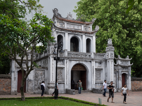 L'entrée du Temple de la Littérature de Hanoi