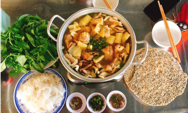 Fondue vietnamienne de poulet