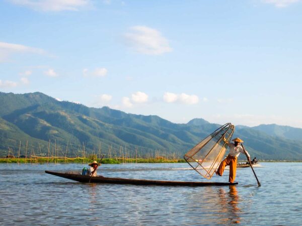 Les pêcheurs locaux au lac Inle