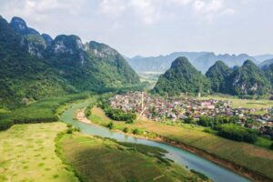 Village de Tan Hoa à Quang Binh, Vietnam